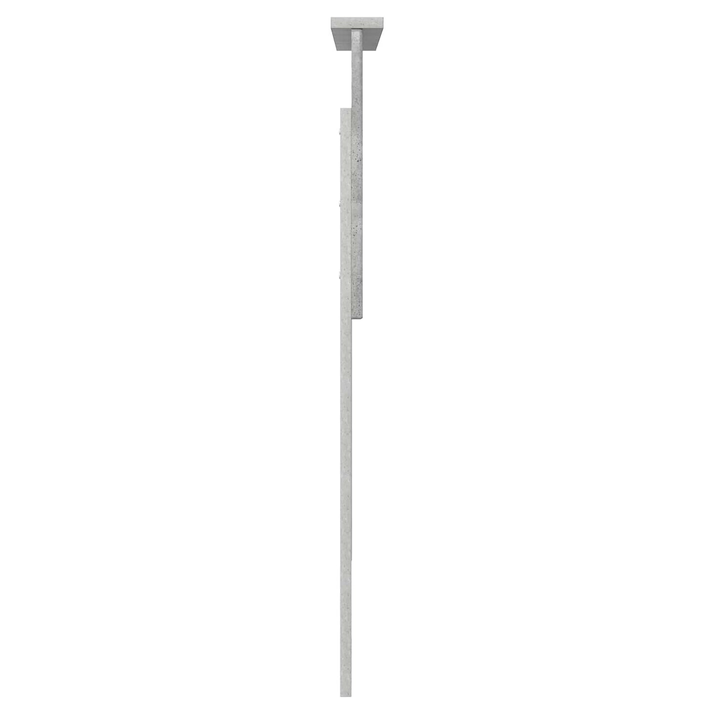 vidaXL Kopfteil Beton Grau 80 cm Holzwerkstoff