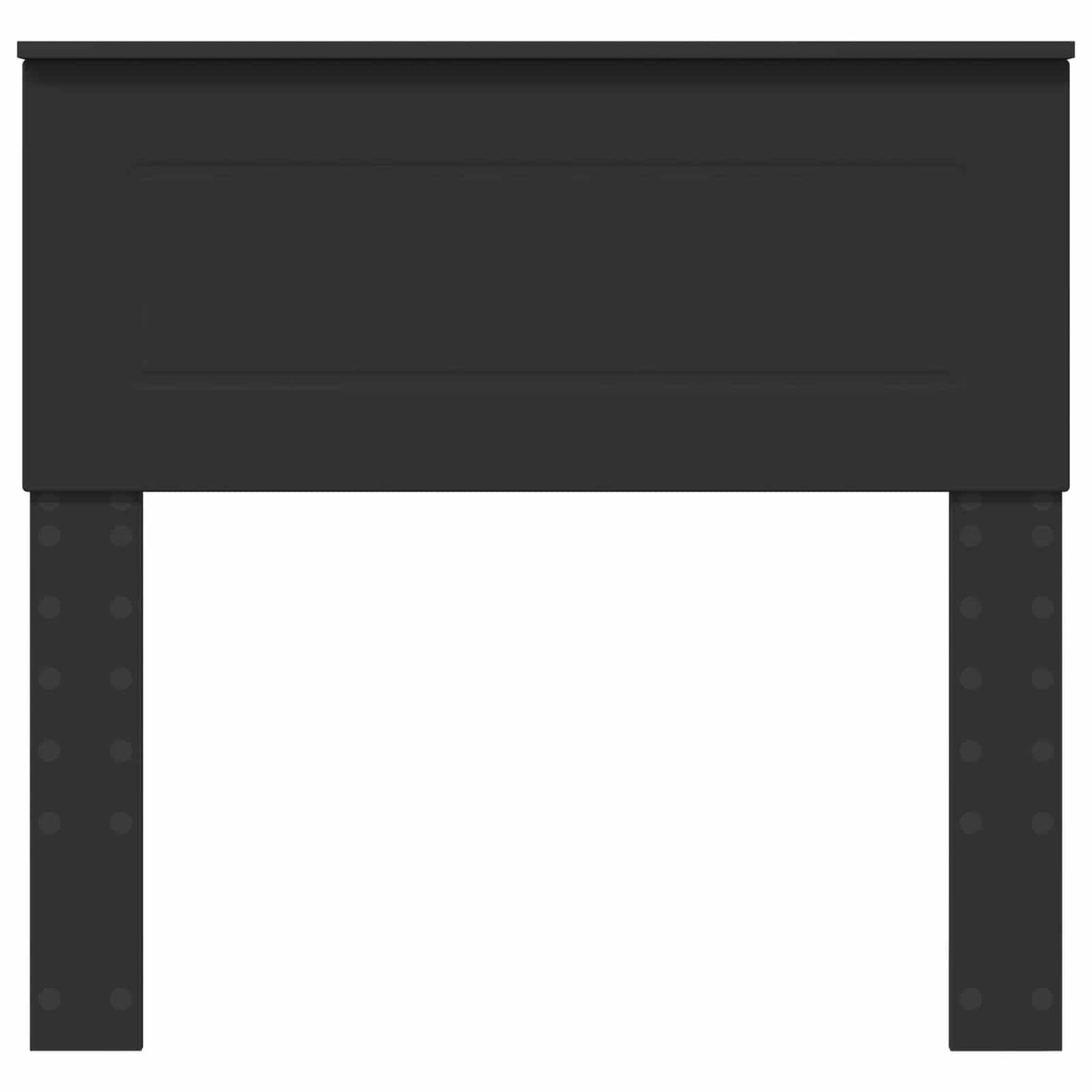 Kopfteil Schwarz Eichen-Optik 75 cm Holzwerkstoff