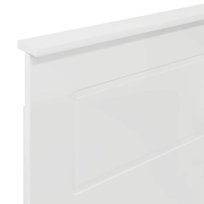 Kopfteil Glänzend Weiß 75 cm Holzwerkstoff