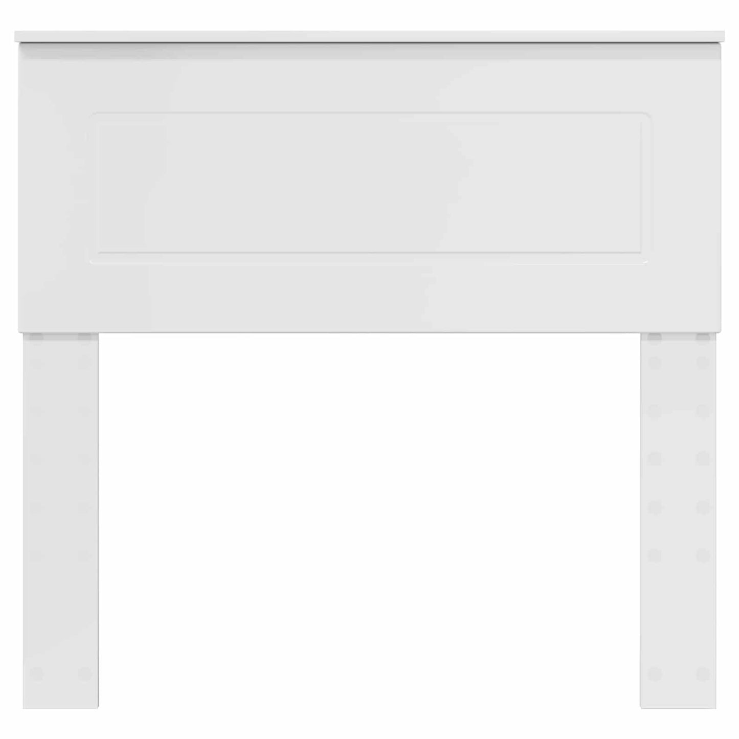 Kopfteil Glänzend Weiß 75 cm Holzwerkstoff