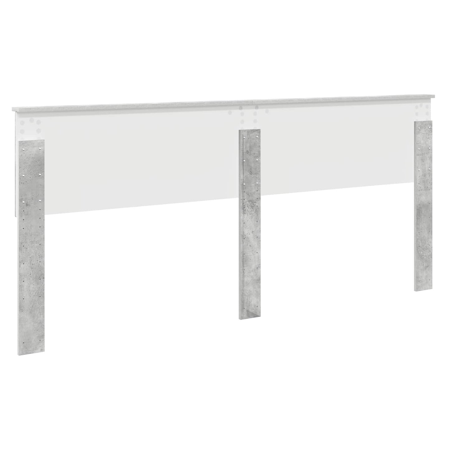 vidaXL Kopfteil Beton Grau 200 cm Holzwerkstoff