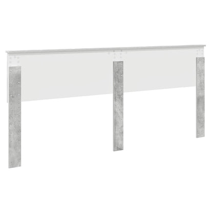 vidaXL Kopfteil Beton Grau 200 cm Holzwerkstoff
