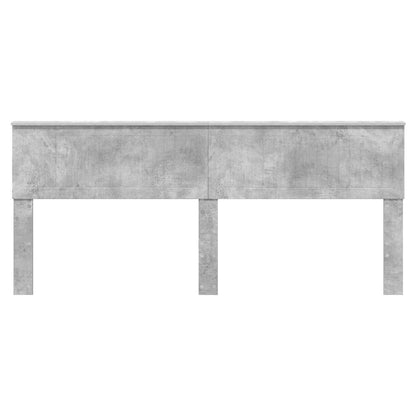 vidaXL Kopfteil Beton Grau 200 cm Holzwerkstoff
