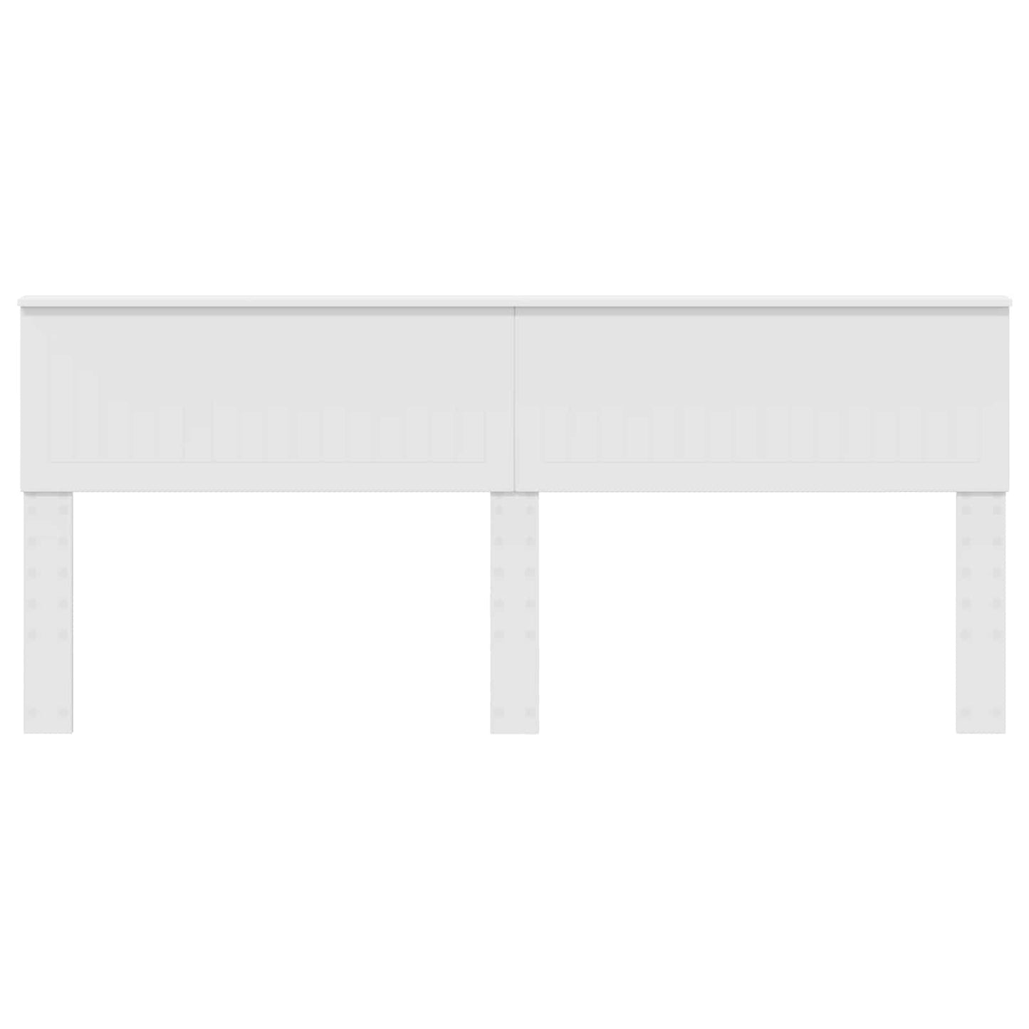 Kopfteil Glänzend Weiß 200 cm Holzwerkstoff