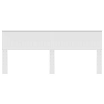 Kopfteil Glänzend Weiß 200 cm Holzwerkstoff