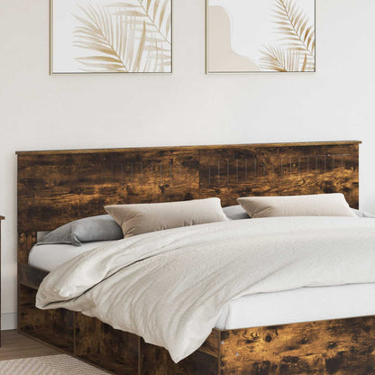 vidaXL Kopfteil Geräucherte Eiche 200 cm Holzwerkstoff