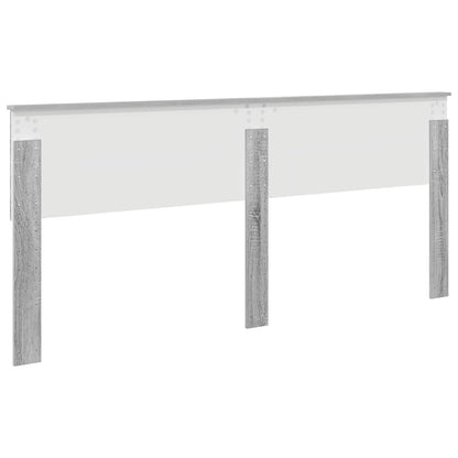 vidaXL Kopfteil Graues Sonoma 200 cm Holzwerkstoff