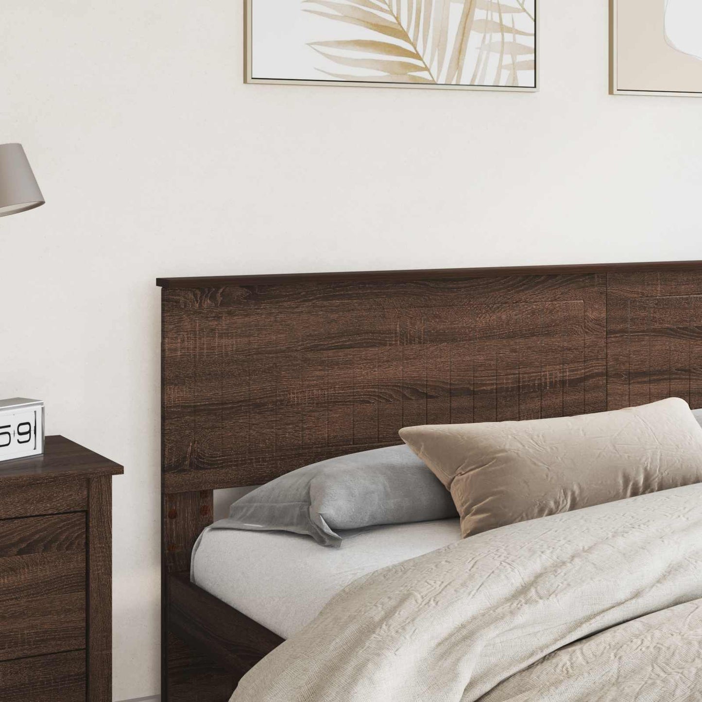vidaXL Kopfteil Braun Eichen-Optik 200 cm Holzwerkstoff