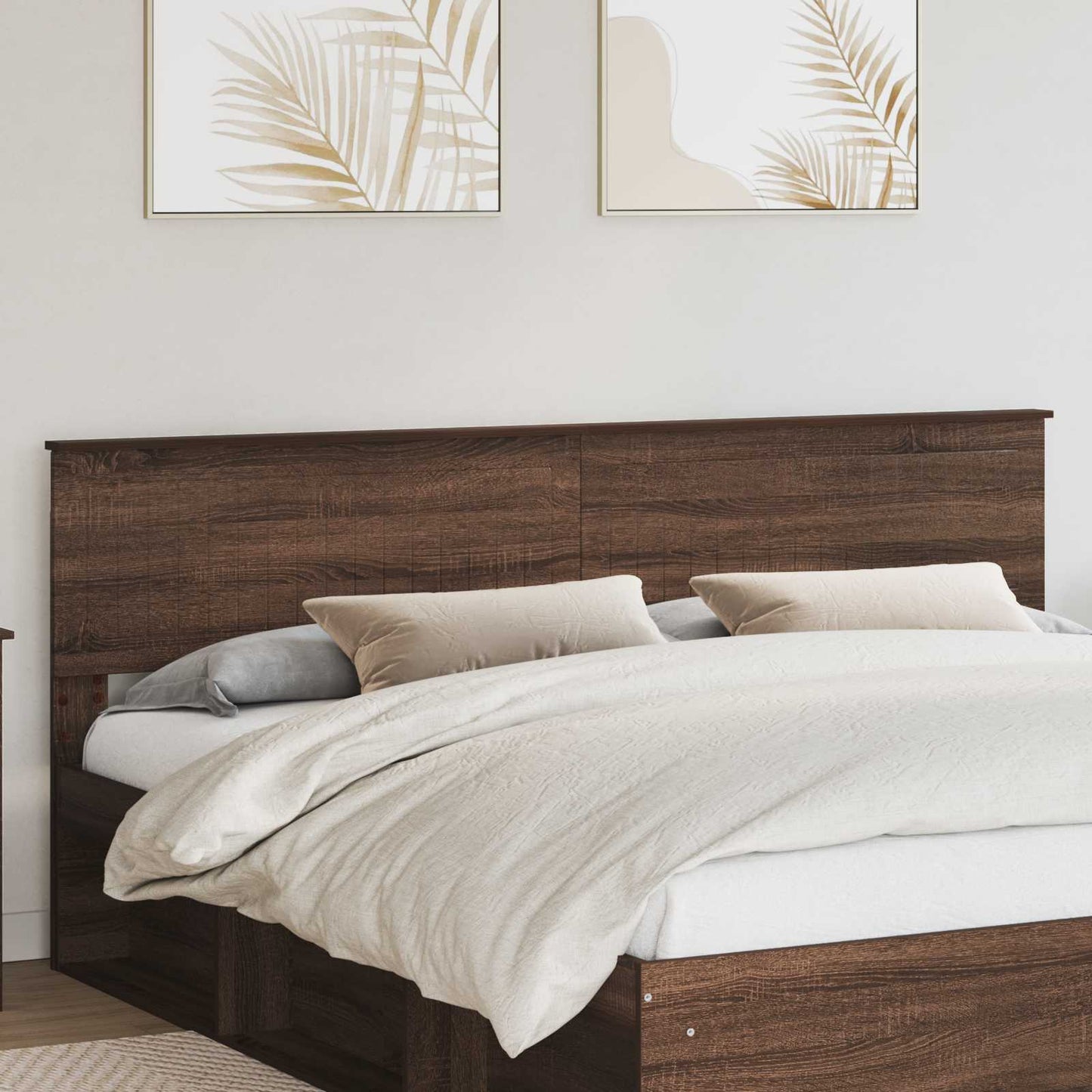 vidaXL Kopfteil Braun Eichen-Optik 200 cm Holzwerkstoff