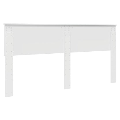 vidaXL Kopfteil Glänzend Weiß 180 cm Holzwerkstoff