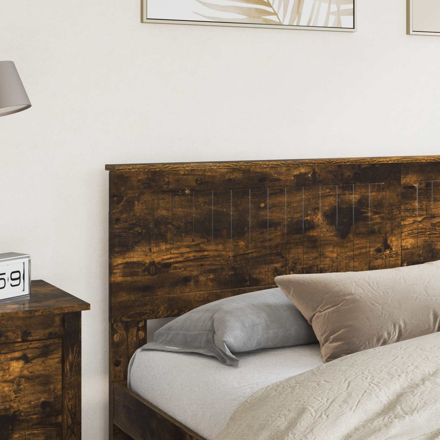 vidaXL Kopfteil Geräucherte Eiche 180 cm Holzwerkstoff