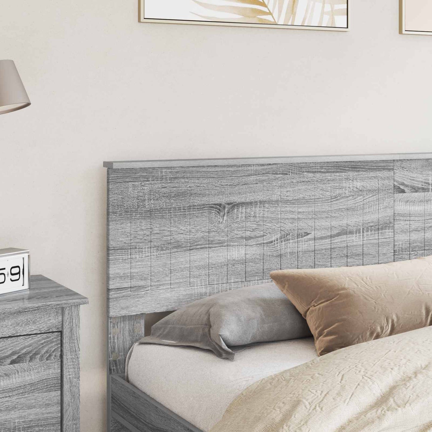vidaXL Kopfteil Graues Sonoma 180 cm Holzwerkstoff