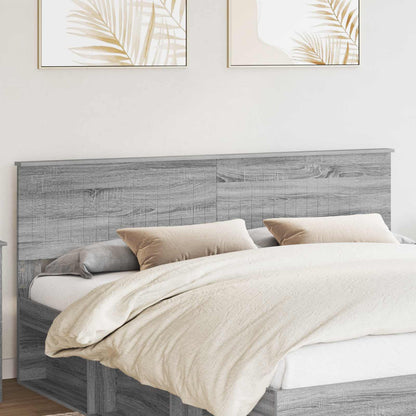 vidaXL Kopfteil Graues Sonoma 180 cm Holzwerkstoff