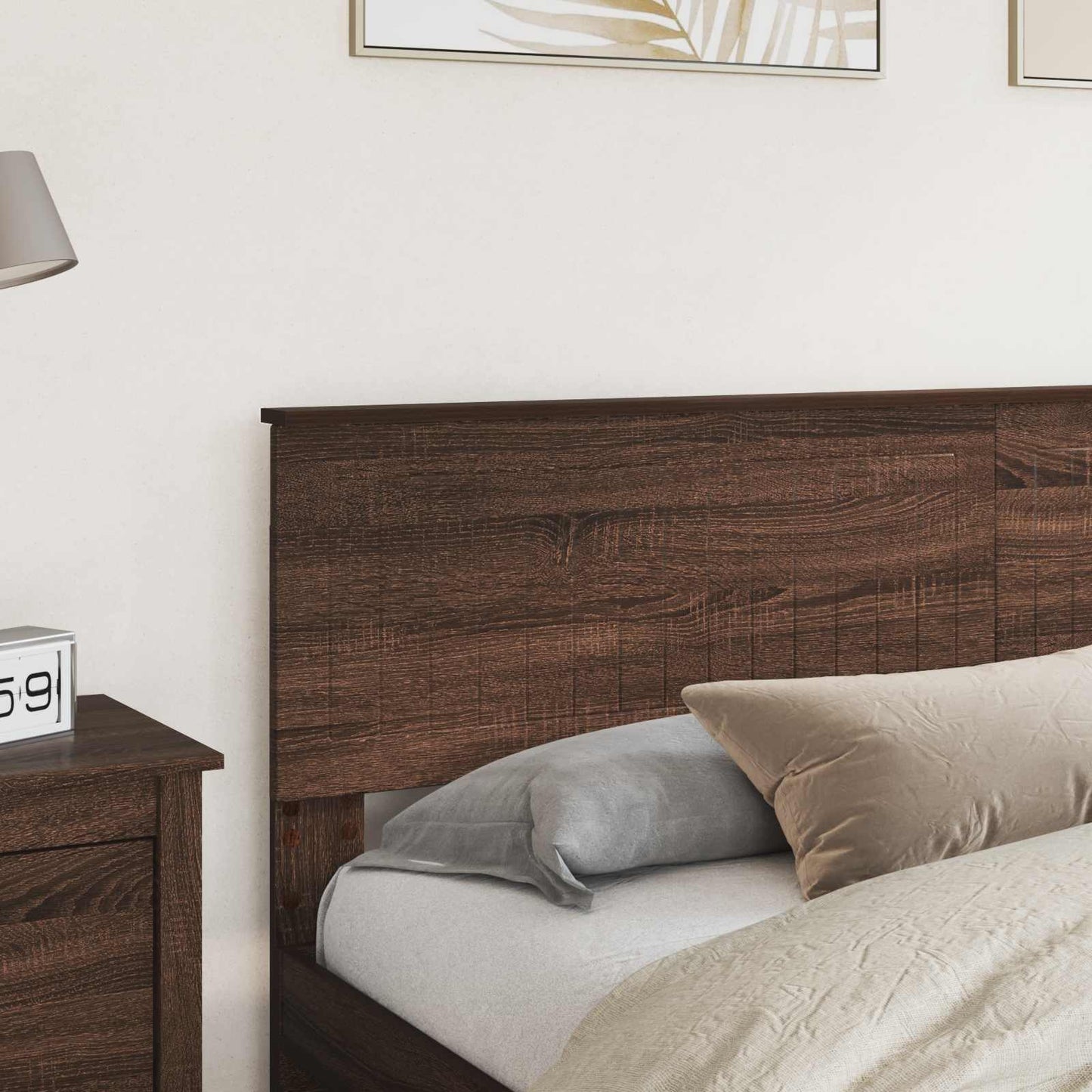vidaXL Kopfteil Braun Eichen-Optik 180 cm Holzwerkstoff