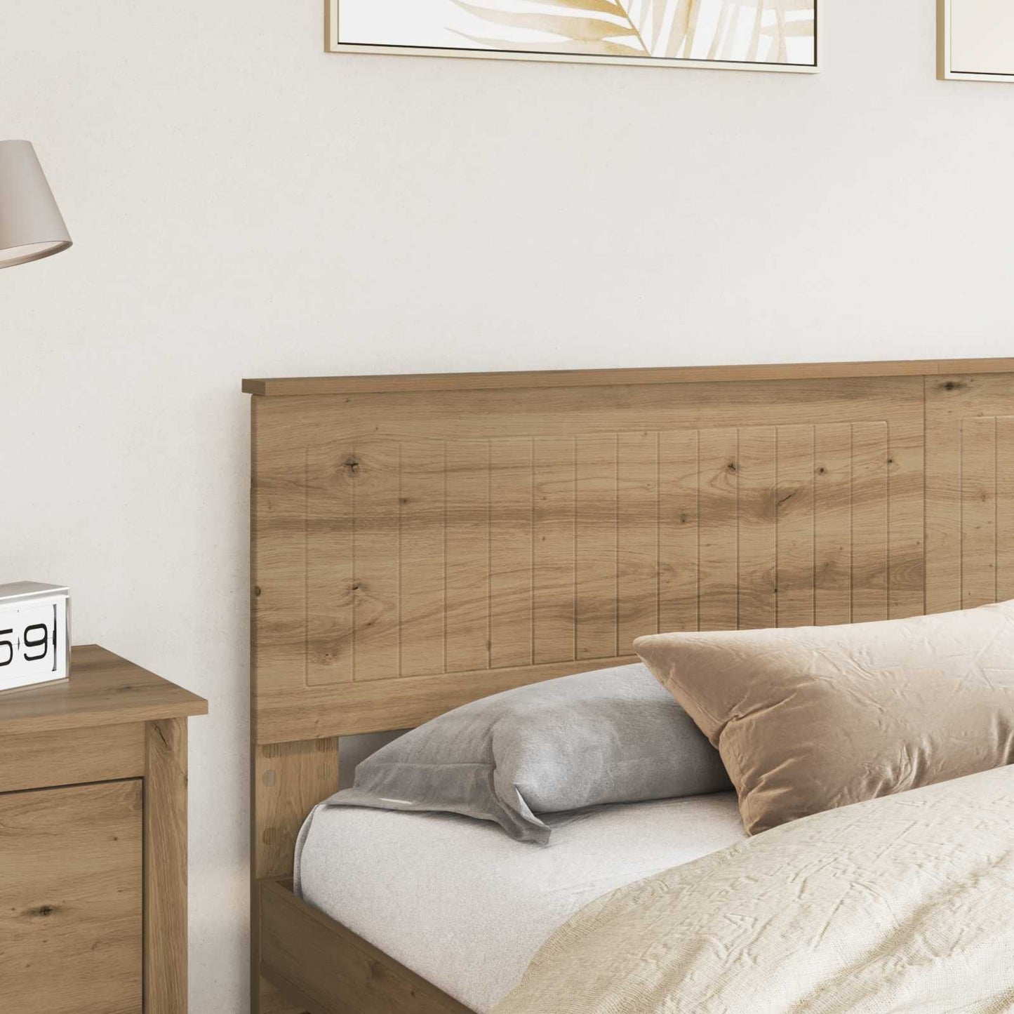 vidaXL Kopfteil Artisan-Eiche 180 cm Holzwerkstoff