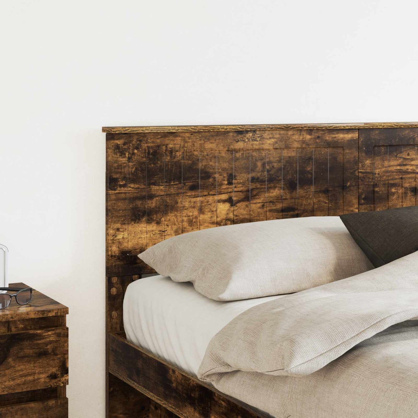 vidaXL Kopfteil Geräucherte Eiche 160 cm Holzwerkstoff