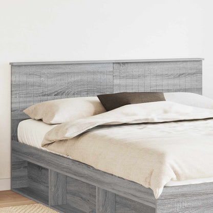 vidaXL Kopfteil Graues Sonoma 160 cm Holzwerkstoff