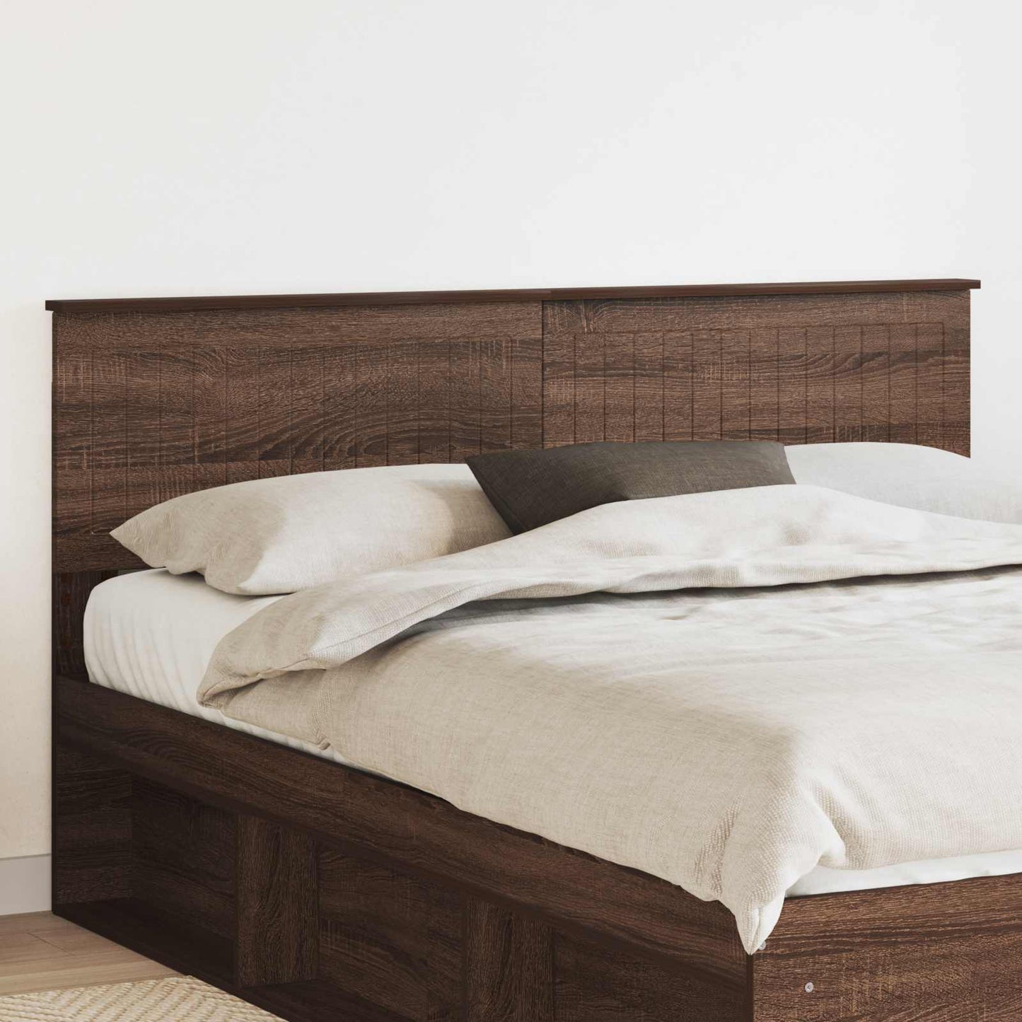 vidaXL Kopfteil Braun Eichen-Optik 160 cm Holzwerkstoff