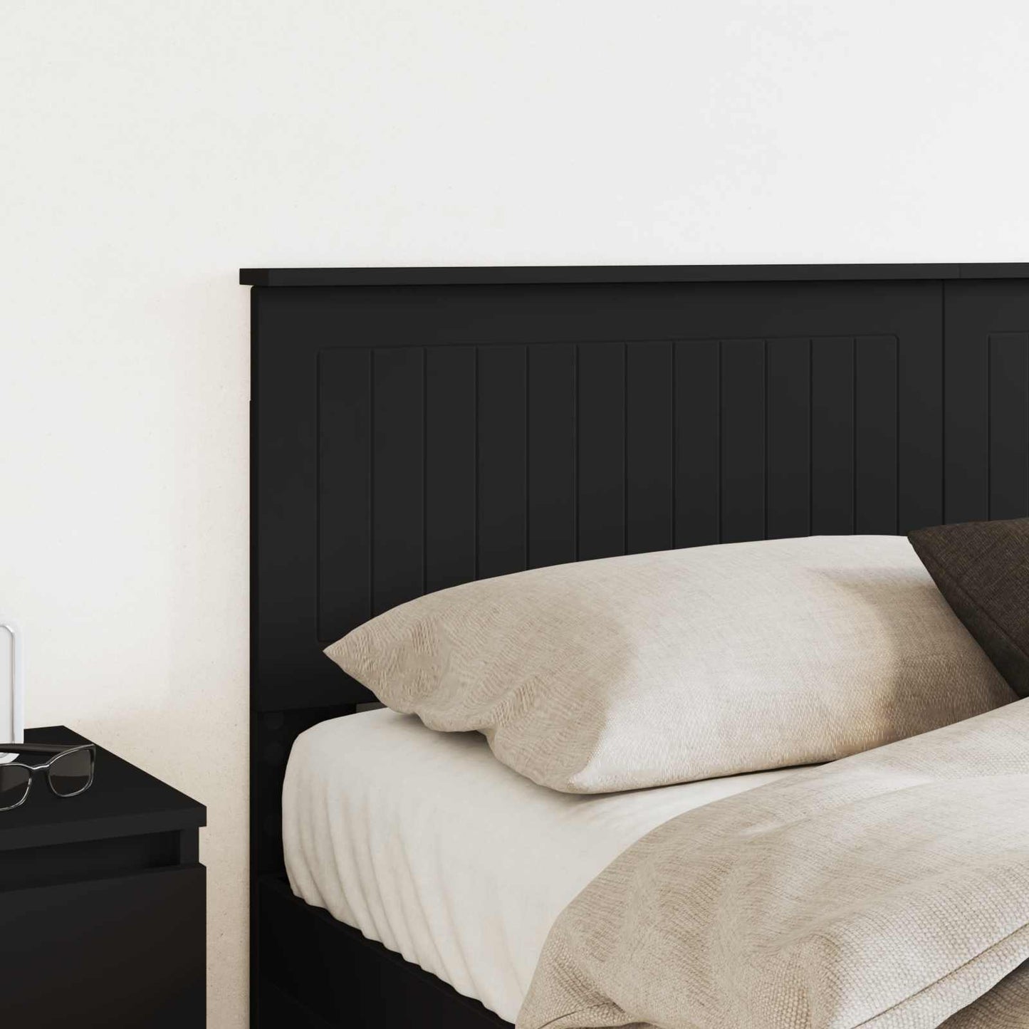 vidaXL Kopfteil Schwarz Eichen-Optik 150 cm Holzwerkstoff