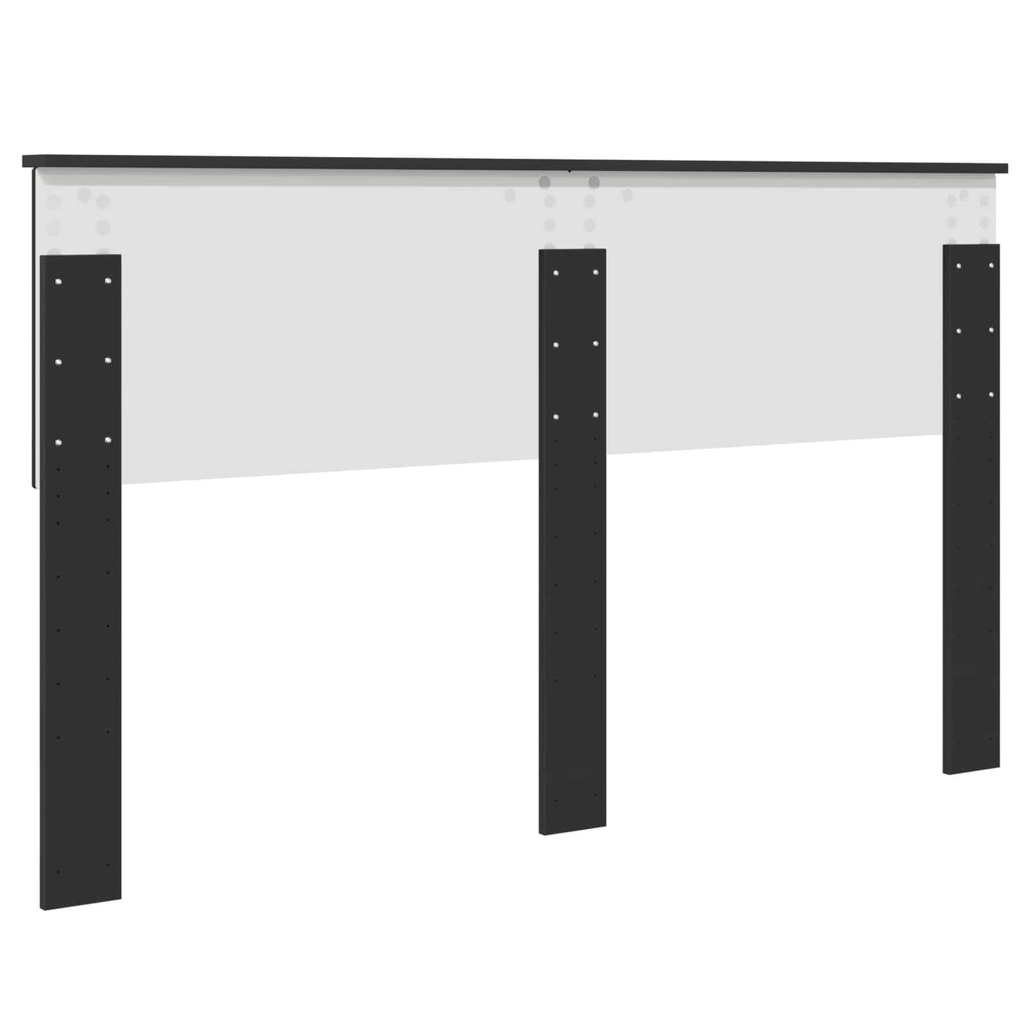 vidaXL Kopfteil Schwarz Eichen-Optik 150 cm Holzwerkstoff