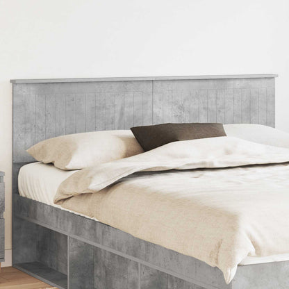 vidaXL Kopfteil Beton Grau 150 cm Holzwerkstoff