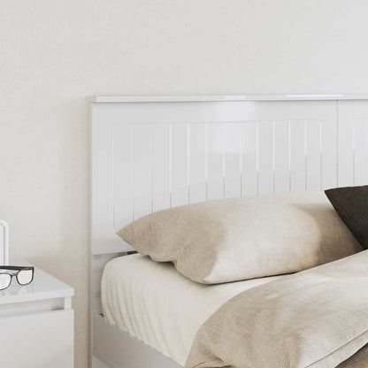 vidaXL Tête de lit Blanc brillant 150 cm Bois d'ingénierie