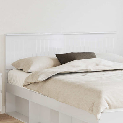 vidaXL Tête de lit Blanc brillant 150 cm Bois d'ingénierie