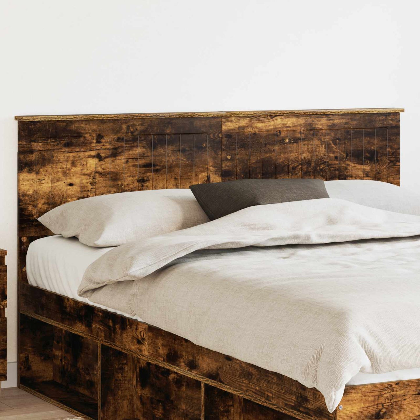 vidaXL Kopfteil Geräucherte Eiche 150 cm Holzwerkstoff