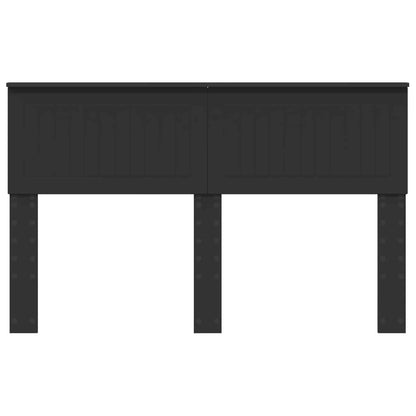 Kopfteil Schwarz Eichen-Optik 140 cm Holzwerkstoff