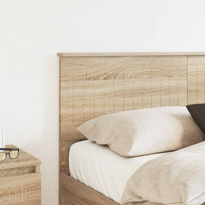 vidaXL Kopfteil Sonoma-Eiche 140 cm Holzwerkstoff