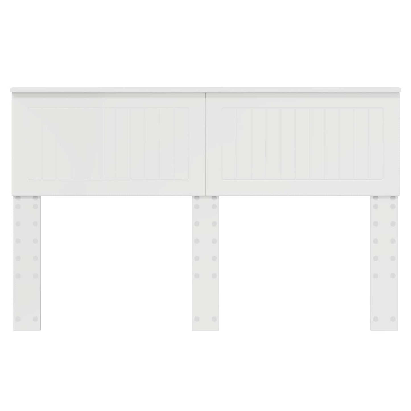 vidaXL Kopfteil Glänzend Weiß 140 cm Holzwerkstoff