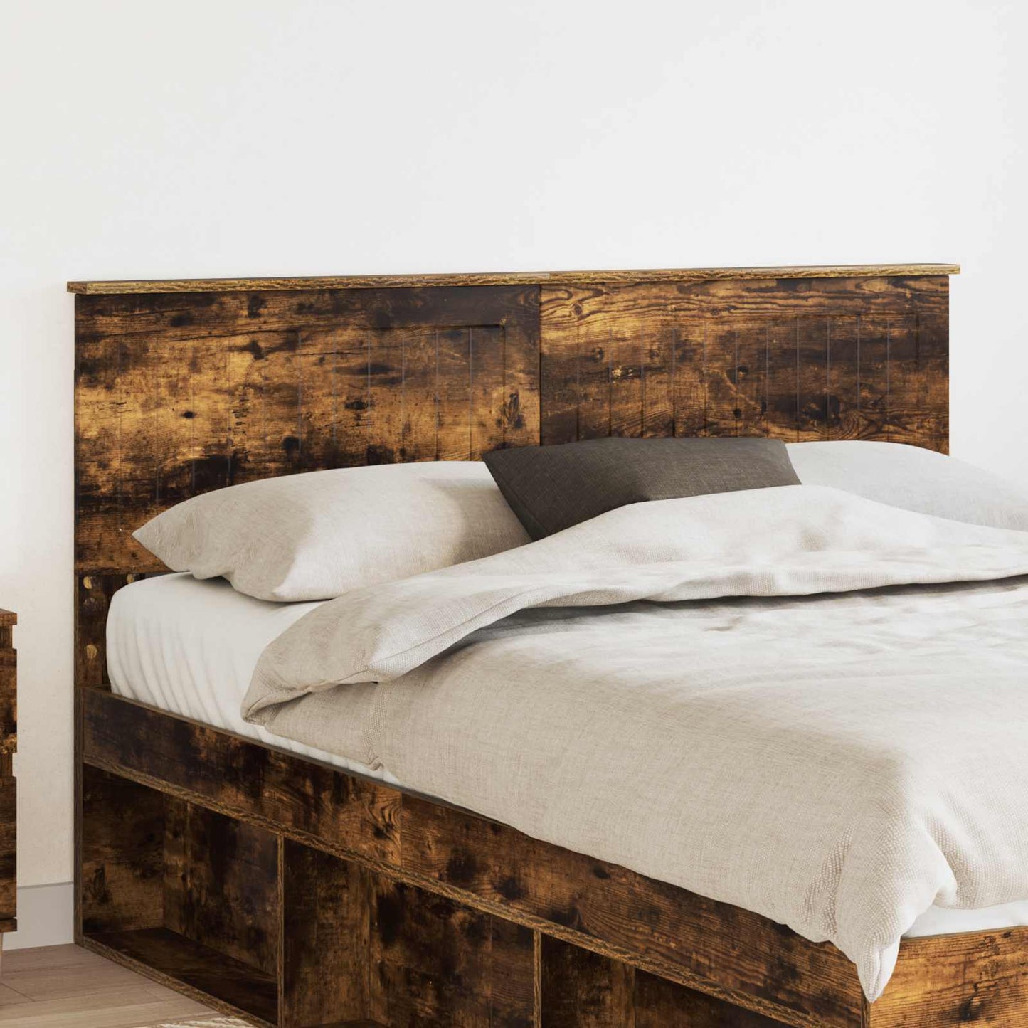 vidaXL Kopfteil Geräucherte Eiche 140 cm Holzwerkstoff
