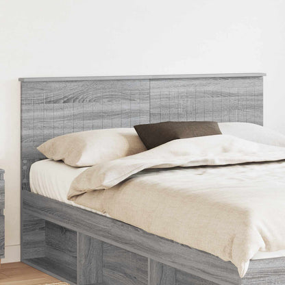 vidaXL Tête de lit Sonoma gris 140 cm Bois d'ingénierie
