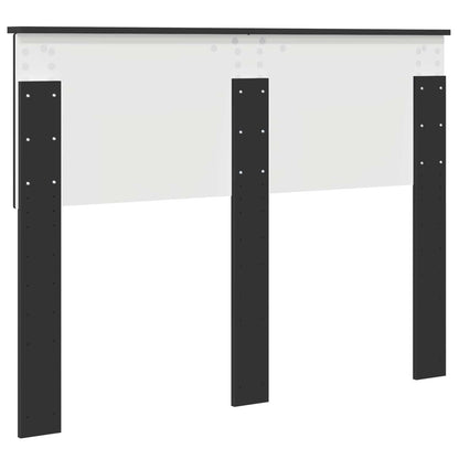 vidaXL Tête de lit noir aspect chêne 135 cm Bois d'ingénierie