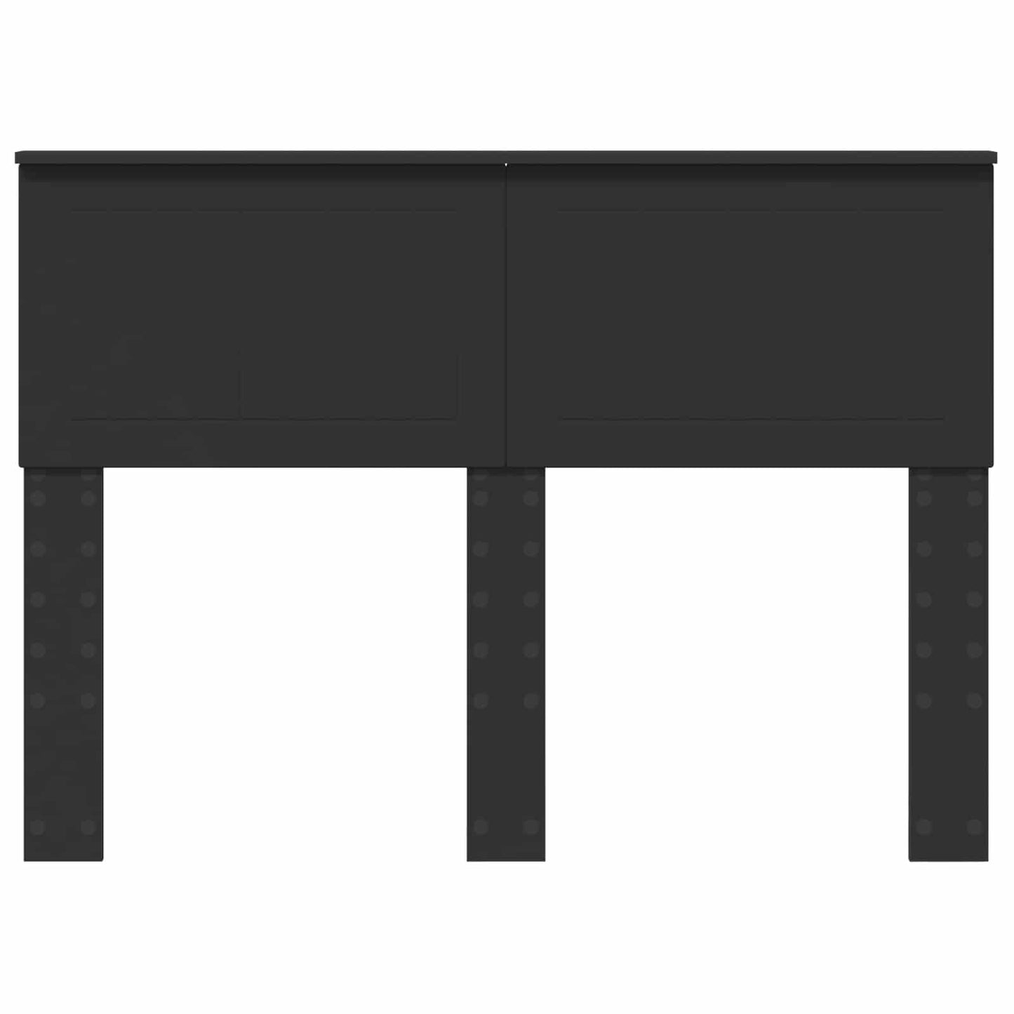 vidaXL Tête de lit noir aspect chêne 135 cm Bois d'ingénierie