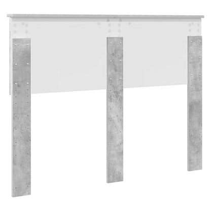 vidaXL Tête de lit gris béton 135 cm bois d'ingénierie