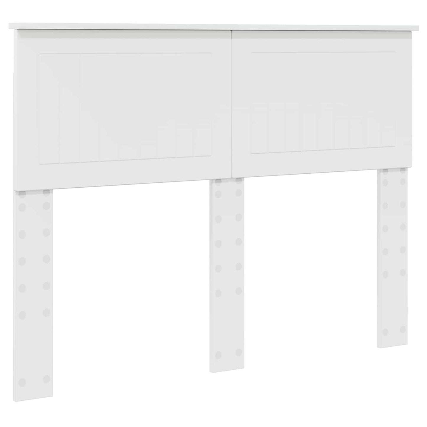 vidaXL Tête de lit Blanc brillant 135 cm Bois d'ingénierie