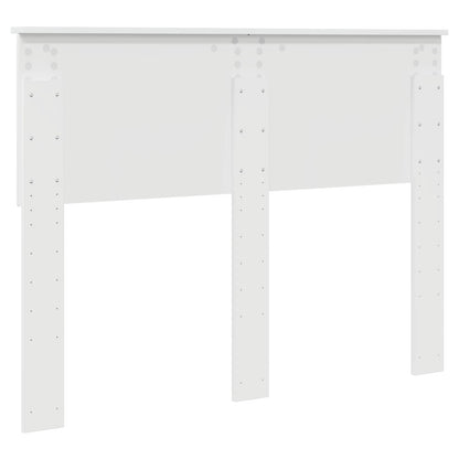 vidaXL Tête de lit Blanc brillant 135 cm Bois d'ingénierie
