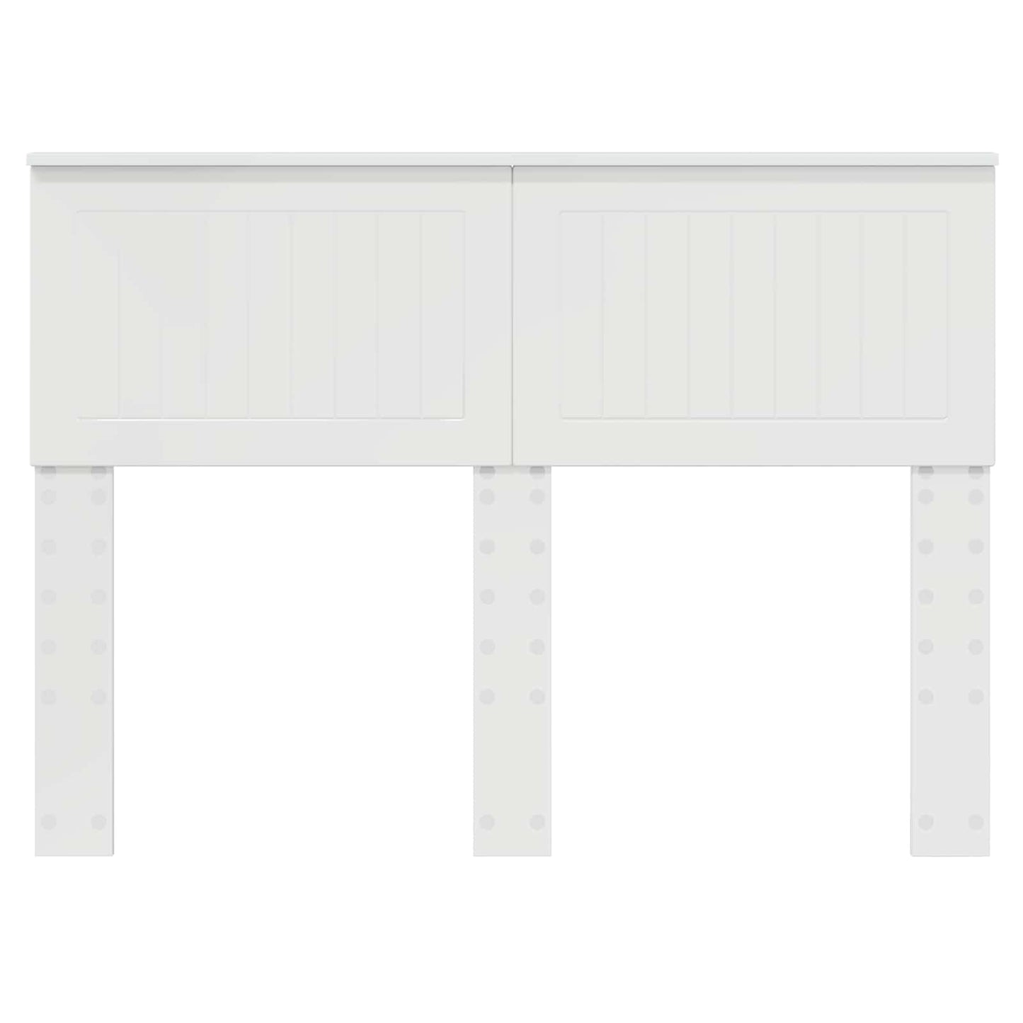 vidaXL Tête de lit Blanc brillant 135 cm Bois d'ingénierie