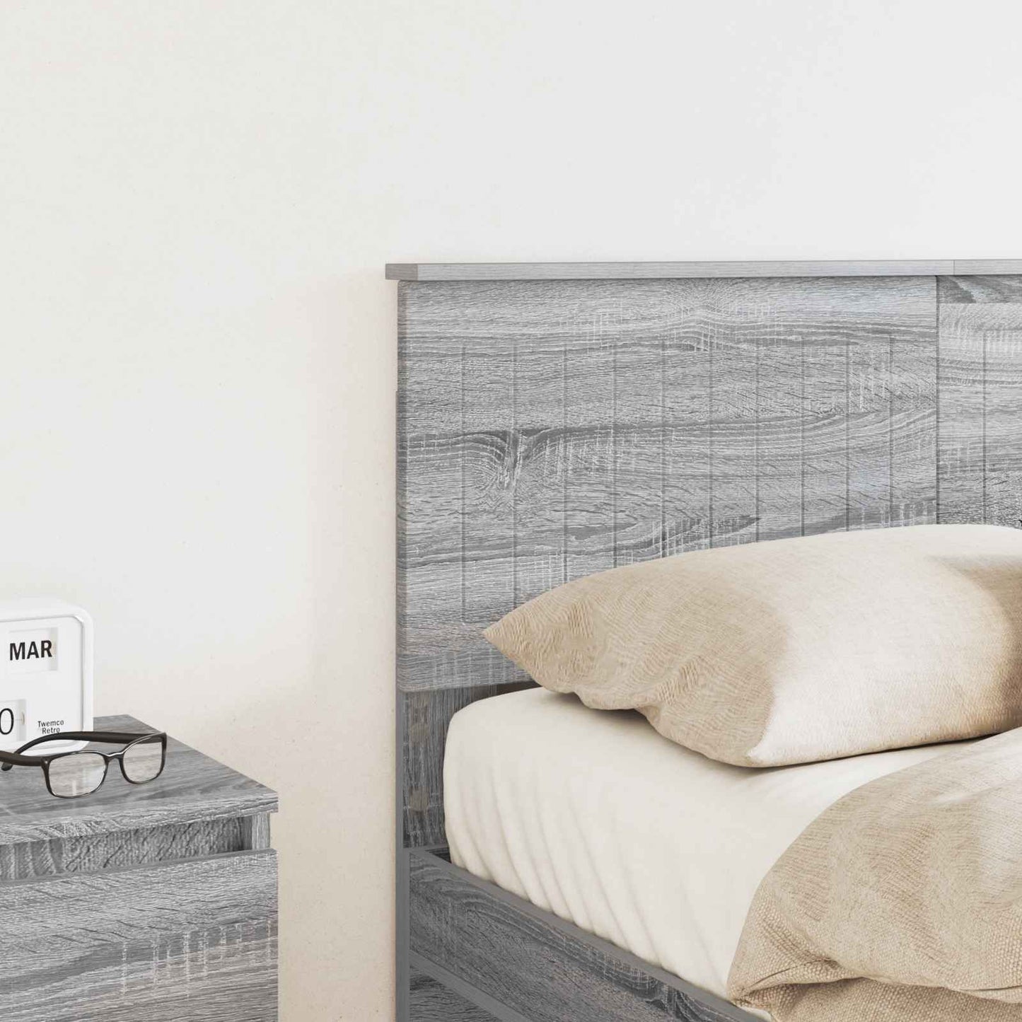 vidaXL Tête de lit Sonoma gris 135 cm Bois d'ingénierie