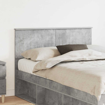 Kopfteil Beton Grau 120 cm Holzwerkstoff