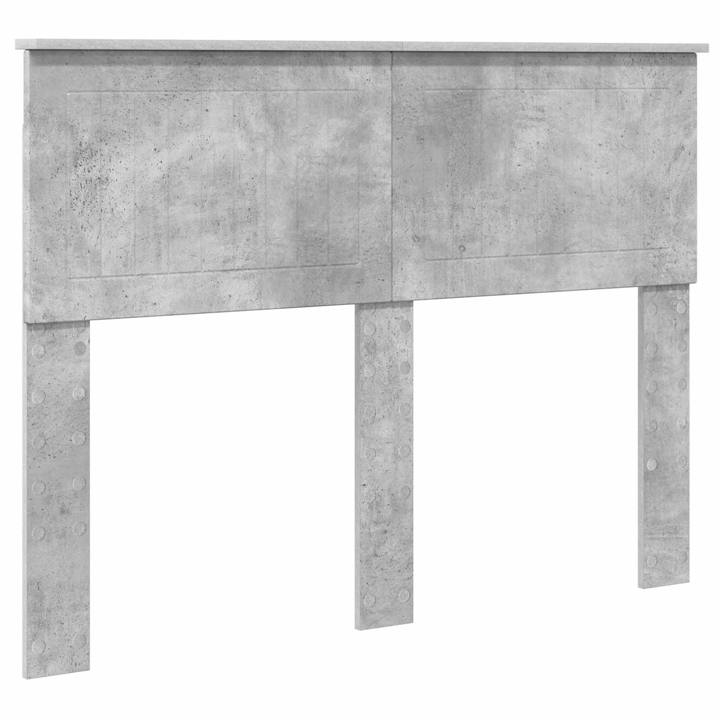 Kopfteil Beton Grau 120 cm Holzwerkstoff