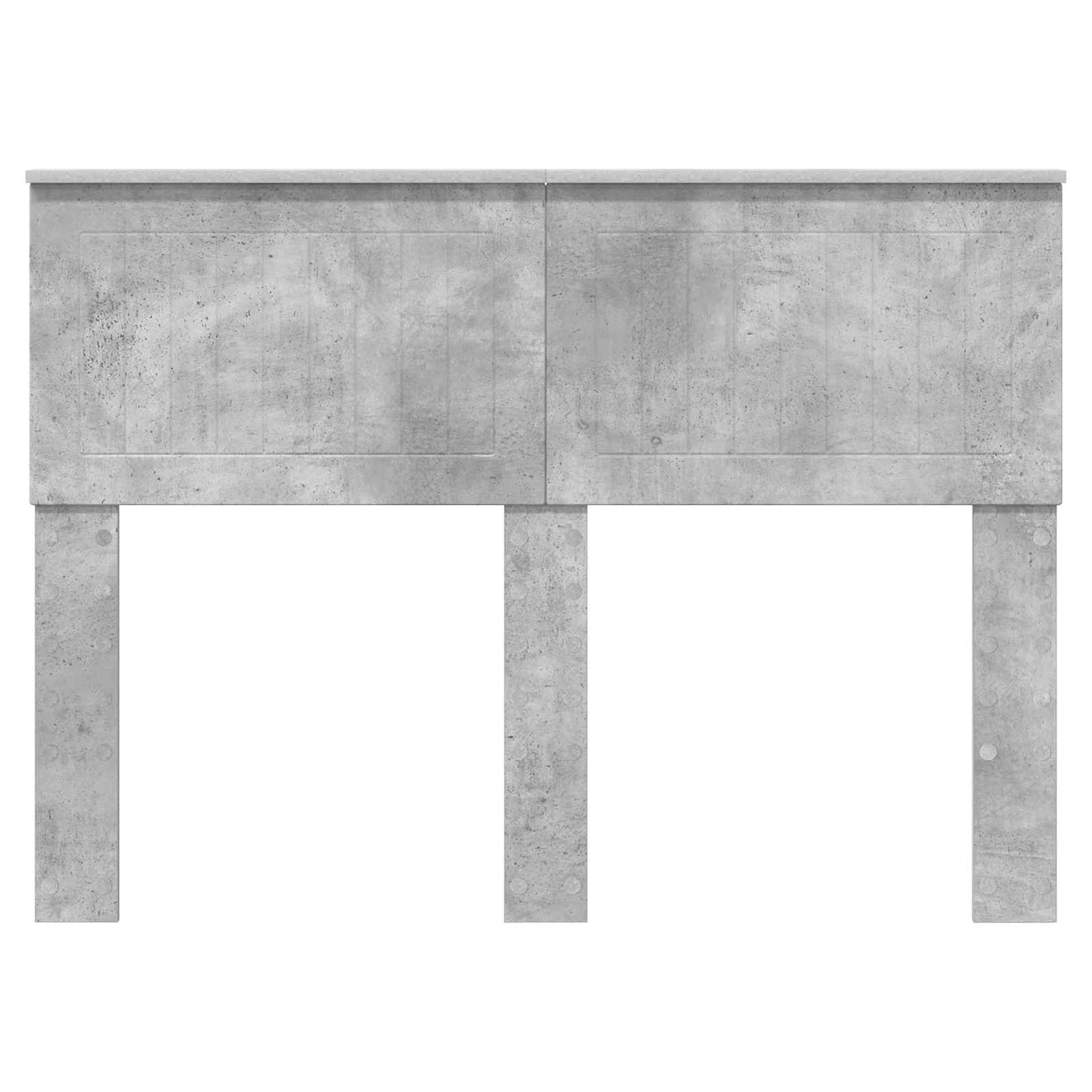 Kopfteil Beton Grau 120 cm Holzwerkstoff