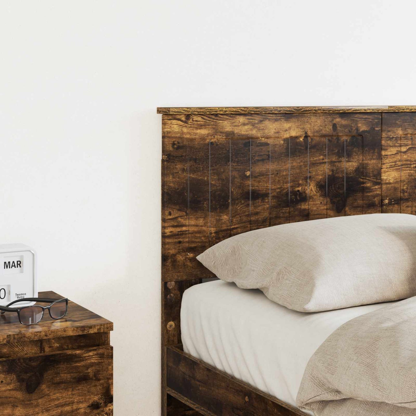 vidaXL Kopfteil Geräucherte Eiche 120 cm Holzwerkstoff