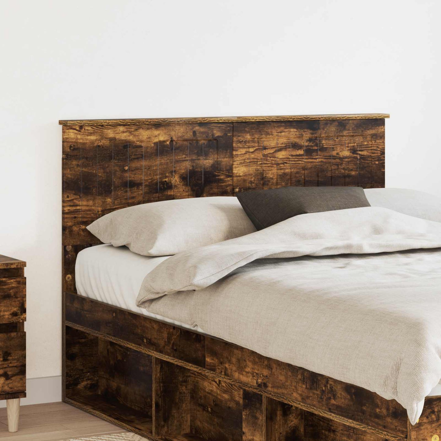 vidaXL Kopfteil Geräucherte Eiche 120 cm Holzwerkstoff