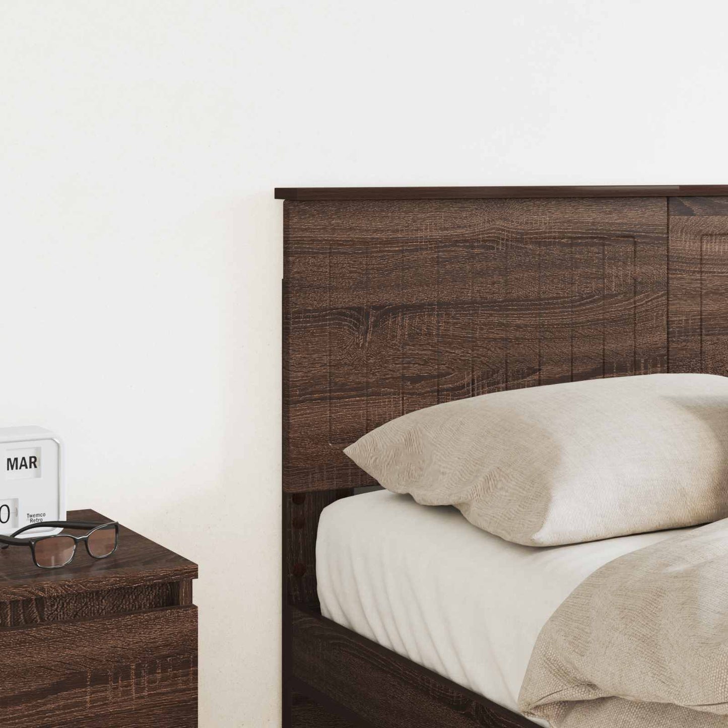vidaXL Kopfteil Braun Eichen-Optik 120 cm Holzwerkstoff