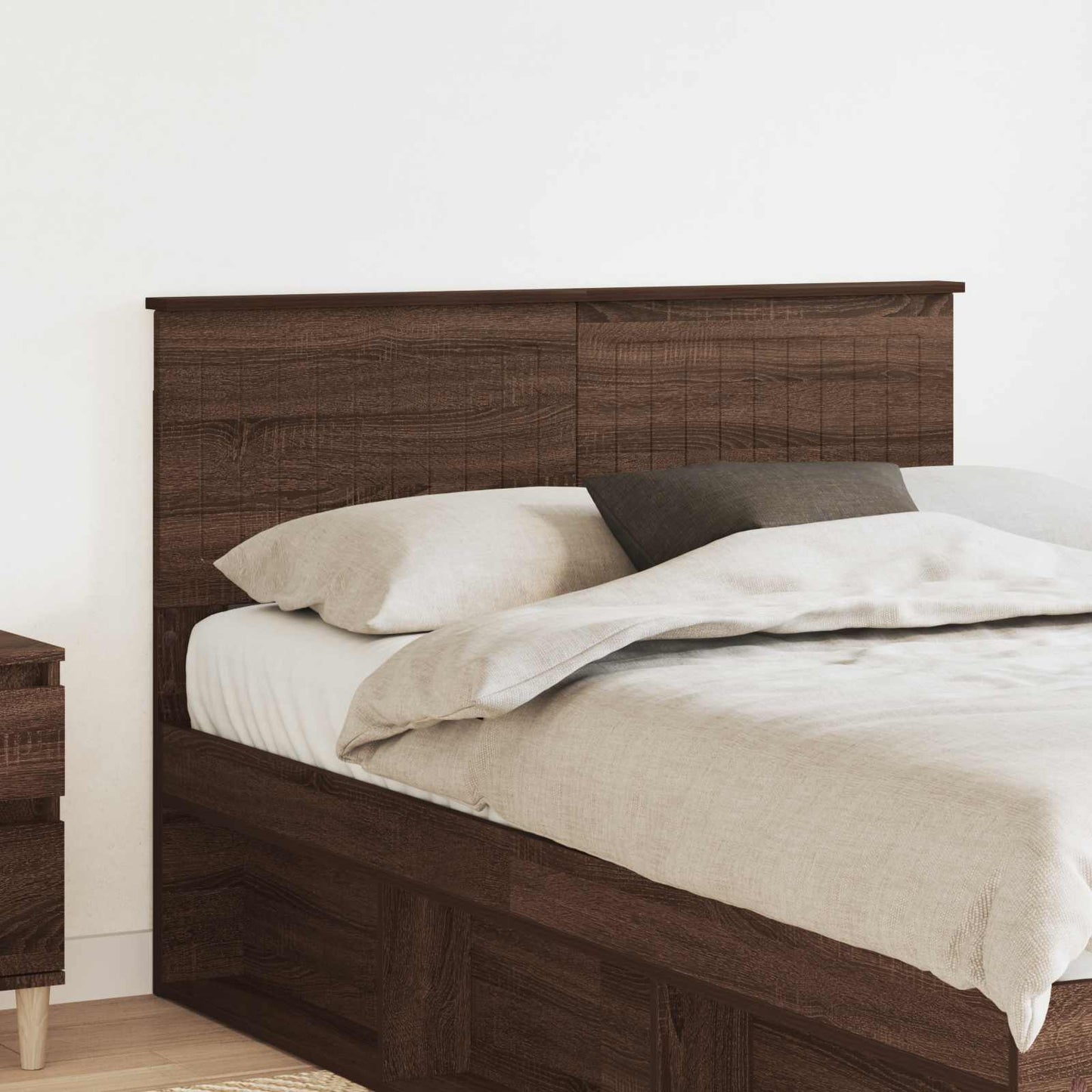 vidaXL Kopfteil Braun Eichen-Optik 120 cm Holzwerkstoff