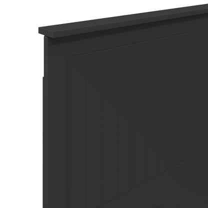 vidaXL Tête de lit Noir aspect chêne 100 cm Bois d'ingénierie