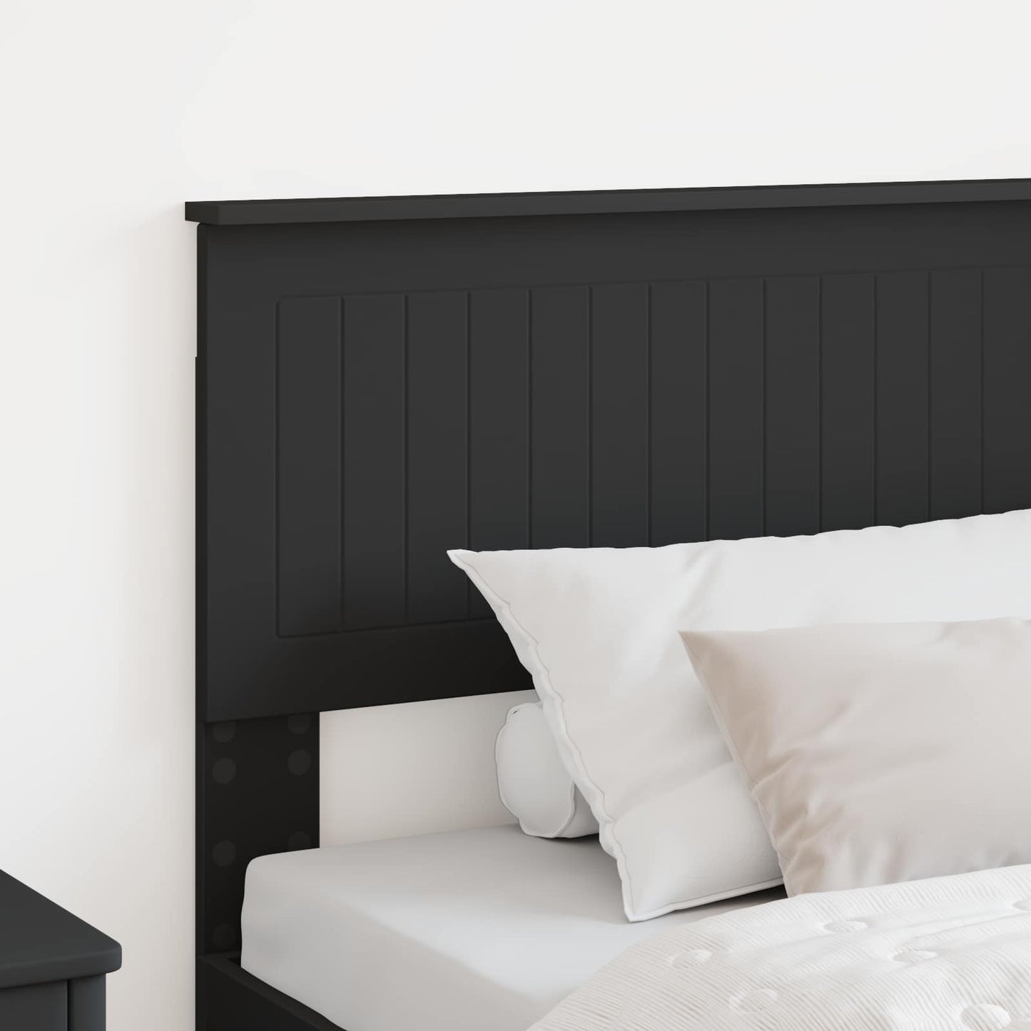 vidaXL Tête de lit Noir aspect chêne 100 cm Bois d'ingénierie