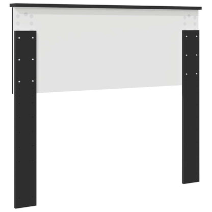 vidaXL Tête de lit Noir aspect chêne 100 cm Bois d'ingénierie